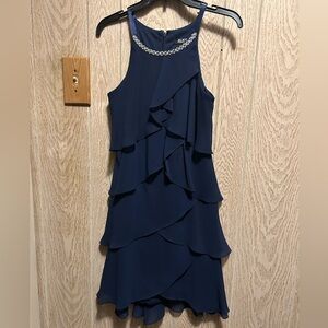 SLNY Formal dress, navy, size 6